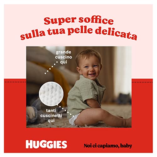 Huggies Pañales extra care, talla 3 (4-9 kg), 2 paquetes de 40 pañales