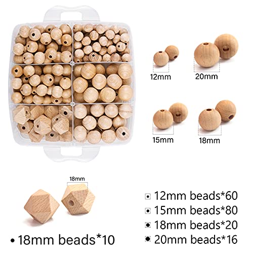 I LOVE MOM 427pcs Chupetero Personalizado Cadena Cochecito Pulsera Denticion Bebe,Con Pinza Chupetero Mordedor Madera Bebe Abalorios Madera Anilla De Madera,Cadena Chupete Diy Kit(-4)