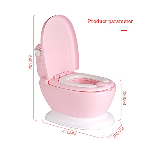 Inodoro De Simulación para Niños, Inodoro para Niños, Orinal Portátil para Niños, Orinal Portátil De Viaje para Niños Y Niñas, Fácil De Desmontar, Fácil De Limpiar,Rosado