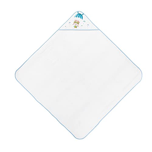 Interbaby 01228-11 - Capa de baño PARACAIDISTA blanco y azul, unisex