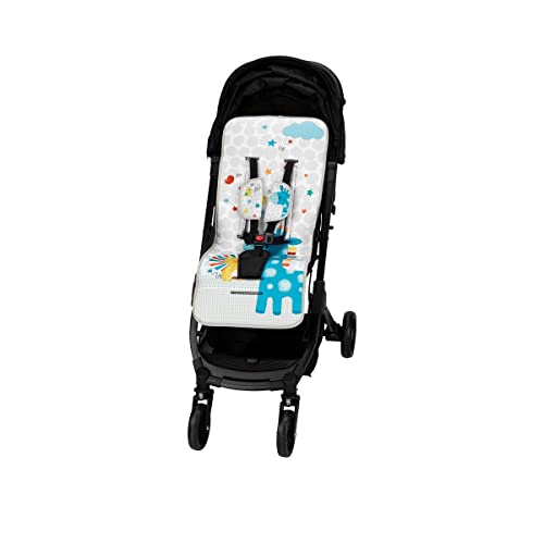 Interbaby 0C052 - Colchoneta Universal Jungla para Silla de Paseo, unisex, Gris