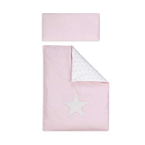 INTERBABY -Minicuna Estrella Rosa con Textil