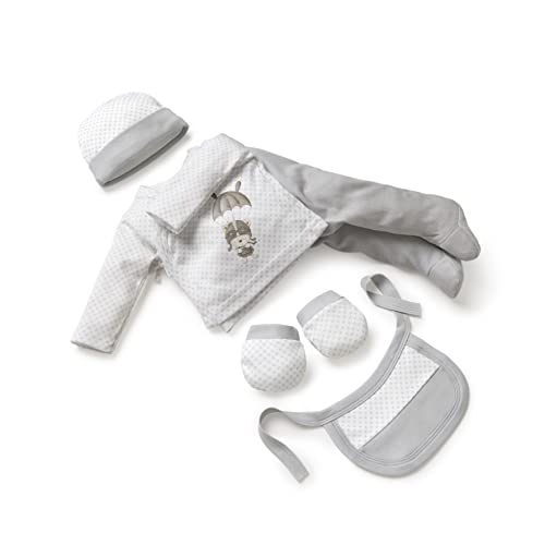 Interbaby Set Regalo Bebé 5 Piezas, modelo Paracaidista gris