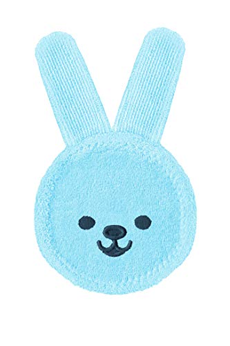 Intrucciones en lengua extranjera - Mam Rabbit - Manopla de masaje de encías, para higiene oral, también predentición, microfibra, 0 meses, color azul