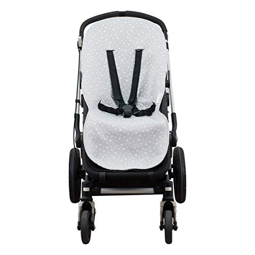 JANABEBE Colchoneta Compatible con Bugaboo Cameleon 2 (White Star)