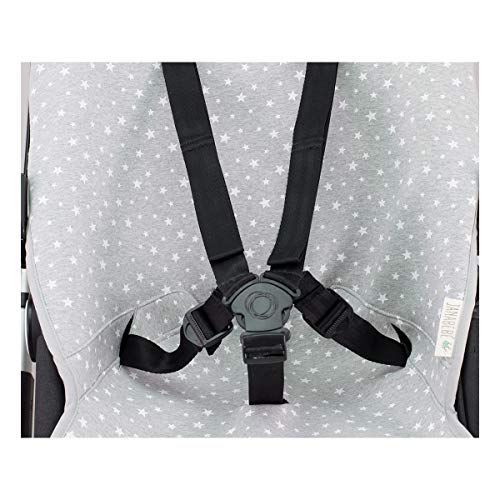 JANABEBE Colchoneta Compatible con Bugaboo Cameleon 2 (White Star)