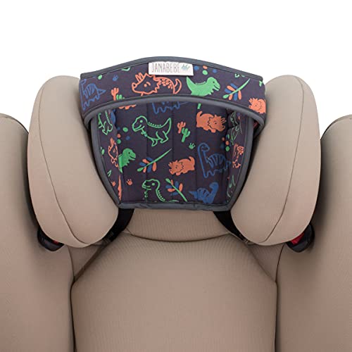 JANABEBE Soporte de Cabeza para Niños en Coche (Happy Dino)