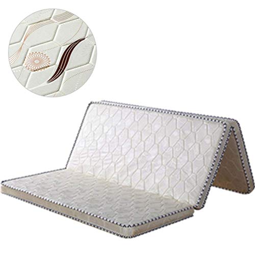 jhgsdh Colchón de Fibra de Coco tríptico, colchón ortopédico Grueso de Tatami, colchón de Palma de Coco 3e, Cama de Oficina portátil, Almohadilla para Dormir para Acampar-c, 80x190cm (31x75 Pulgadas)