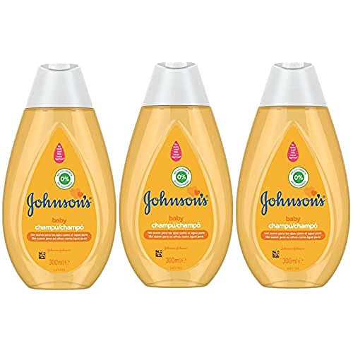 Johnson's Baby Champú Clásico, Pelo Suave, Brillante e Hidratado, 3 x 300 ml