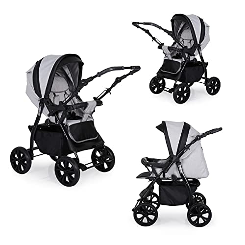 Juego de cochecito combinado 2 en 1 3 en 1 Isofix Sting de Lux4Kids Brown 2en1 sin asiento