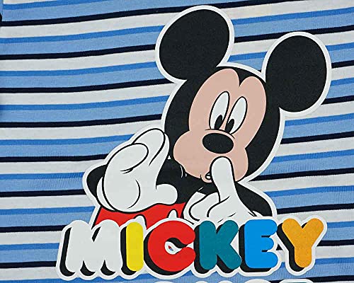 Juego de dos piezas para niño con Mickey Mouse y camiseta de Disney Baby en tallas 74, 80, 86, 92, 98, 104, 110, 116, para 1, 2, 3, 4, 5, 6 años de edad, bonito regalo Modelo 10 92 cm