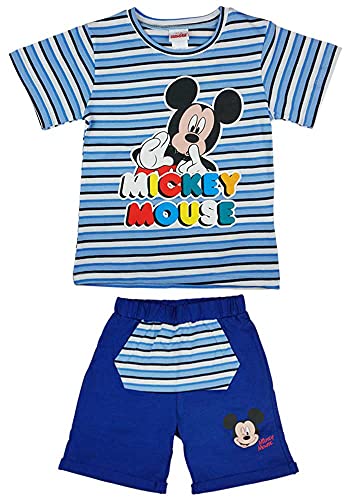 Juego de dos piezas para niño con Mickey Mouse y camiseta de Disney Baby en tallas 74, 80, 86, 92, 98, 104, 110, 116, para 1, 2, 3, 4, 5, 6 años de edad, bonito regalo Modelo 10 92 cm