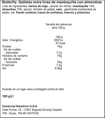 Kambly Galletas Suizas Butterfly - 100 gr