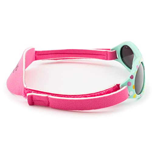 Kiddus Gafas de Sol Baby para Recién Nacida, Bebé, Niña y Niño. De 0 meses a 2 años. Protección Solar UV400. Banda de Neopreno Suave Ajustable. Libres de BPA