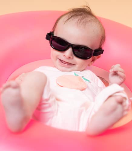 Kiddus Gafas de Sol Baby para Recién Nacida, Bebé, Niña y Niño. De 0 meses a 2 años. Protección Solar UV400. Banda de Neopreno Suave Ajustable. Libres de BPA