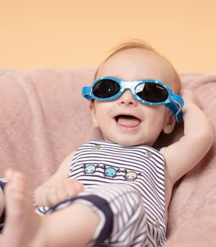 Kiddus Gafas de Sol Baby para Recién Nacida, Bebé, Niña y Niño. De 0 meses a 2 años. Protección Solar UV400. Banda de Neopreno Suave Ajustable. Libres de BPA