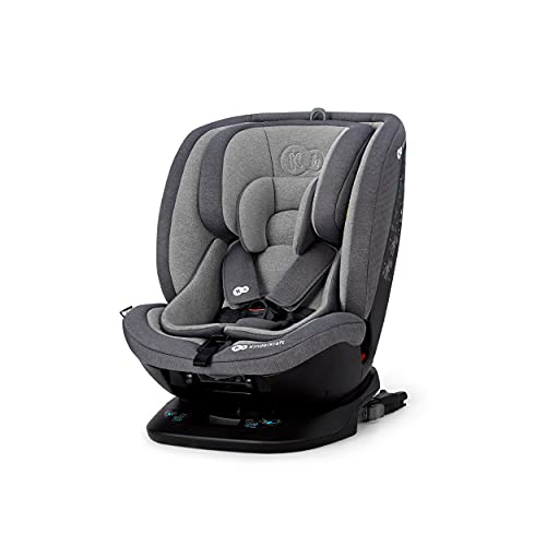 Kinderkraft Silla de Coche Isofix XPEDITION, Giratoria 360º, Grupo 0+/1/2/3, 0-36 Kg, Gris