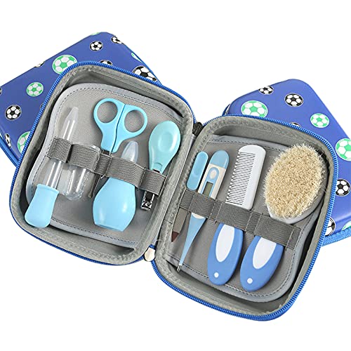 Kit Bebe Recien Nacido Higiene, MKNZOME 9 piezas Kit de Aseo para Bebés con Estuche de Transporte Set Cuidado Bebe Regalo para bebés recién nacidos niños pequeños cuidado de la salud y aseo