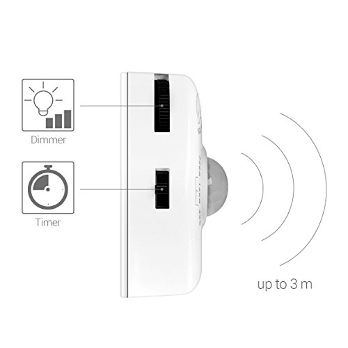 kwmobile Luz LED para cama con sensor - Tira de luz regulable - Cinta de luces con sensor de movimiento - Iluminación en blanco cálido