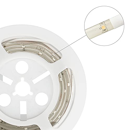 kwmobile Luz LED para cama con sensor - Tira de luz regulable - Cinta de luces con sensor de movimiento - Iluminación en blanco cálido