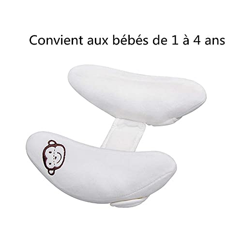 LATRAT - Cojín para bebé ajustable y cuello con cabeza de apoyo, cojín para niños de viaje, cojín para asiento de coche, reposacabezas para silla de coche o cochecito