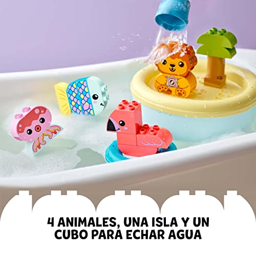 LEGO 10966 Duplo Diversión en el Baño: Isla de los Animales Flotante + 10964 Duplo Diversión en el Baño: Panda Rojo Flotante, Juguete para el Baño