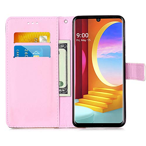 LEMAXELERS Carcasa Motorola Moto G8 Power Lite,Funda Moto G8 Power Lite Linda Panda Estrella Carcasa de Tipo Libro Ranuras Tarjetas de Soporte y Solapa con Cierre magnético Case,YB Star Panda