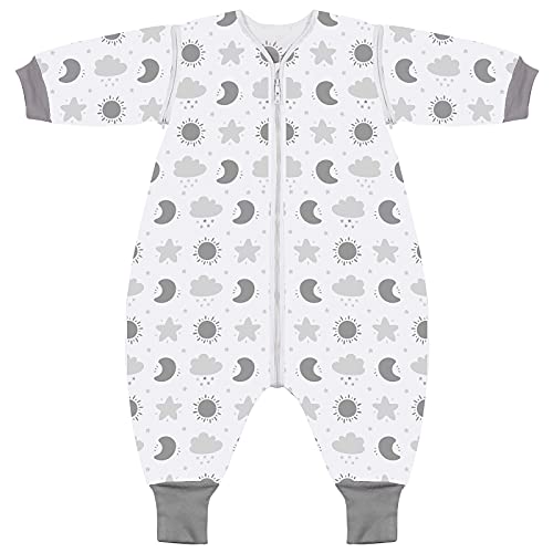 Lictin Saco de Dormir para Bebés- Saco de Dormir Bebe Niños con Mangas Extraíbles, Saco de Dormir Bebé Invierno de Material para 36-54 Meses （85-105 cm）