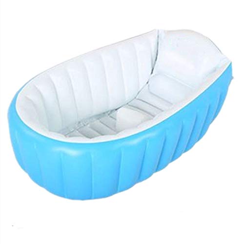 lucky coco Piscina Banera Hinchable Piscinas Bebe Infantil Colchón de Aire Bañera Bebé Piscina Recién Nacido Bañera Plegable Grande Hogar Childre