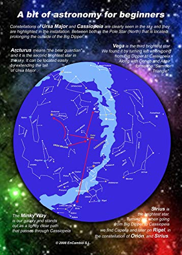 Luna + 462 Estrellas Fluorescentes para techo + 5 Mapas simplificados con constelaciones + tiras fosforescentes para marcarlas y Mini poster planetas. Brillantes Brillan en la oscuridad. SIN PLANTILLA