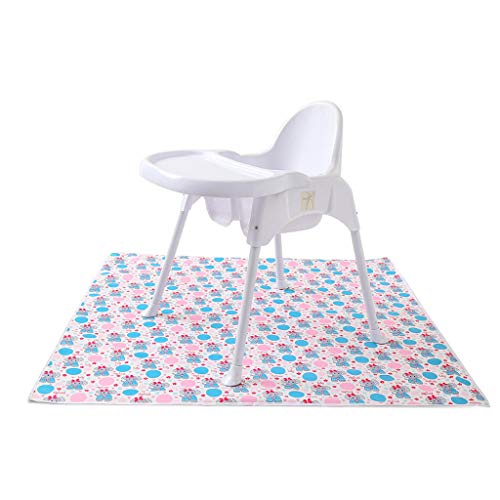 luosh Splash Mat, Trona Impermeable Splash Mat Protector de Piso Antideslizante Bebé Eatting Play Mat