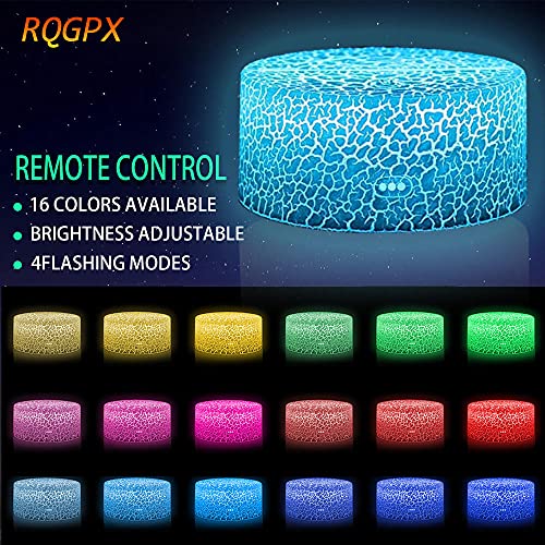 Luz LED de anime para THEKINGOFFIGHTERS C dinosaurio luz nocturna con 16 colores cambiantes control remoto mariposa juguetes niñas regalos