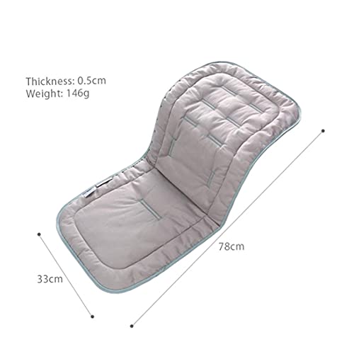 LXLUOO Funda de asiento para cochecito, colchoneta para cochecito, almohada para niños, almohadilla universal para asiento para cochecito y asiento de coche (B)