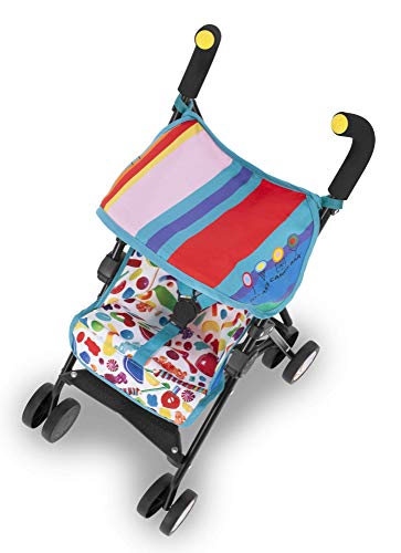 Maclaren Junior Quest Dylan's Candy Bar carrito para muñecas con diseño de chucherías, Para muñecas de hasta 46 cm, Montaje en un paso, Carrito para muñecas óptimo para niños a partir de 3 años