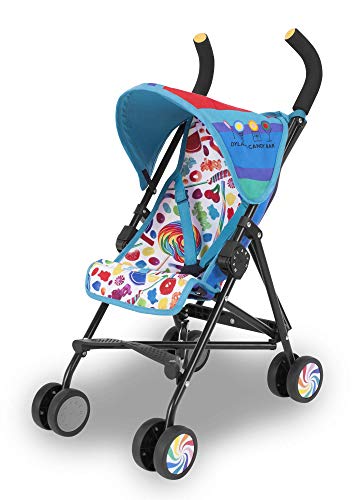 Maclaren Junior Quest Dylan's Candy Bar carrito para muñecas con diseño de chucherías, Para muñecas de hasta 46 cm, Montaje en un paso, Carrito para muñecas óptimo para niños a partir de 3 años