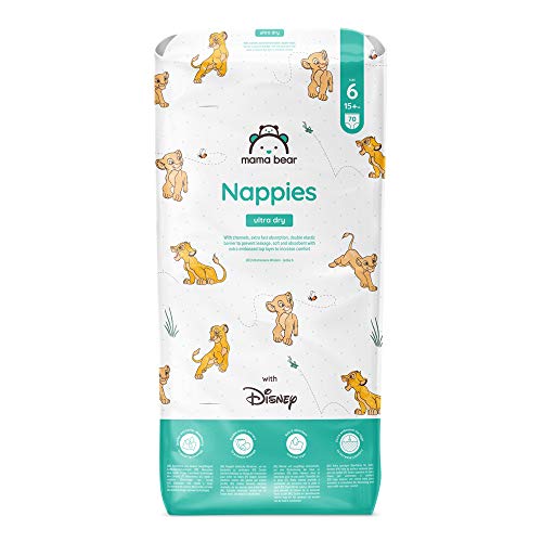 Mama Bear - Disney - 70 pañales ultrasecos, talla 6 (15 kg +)