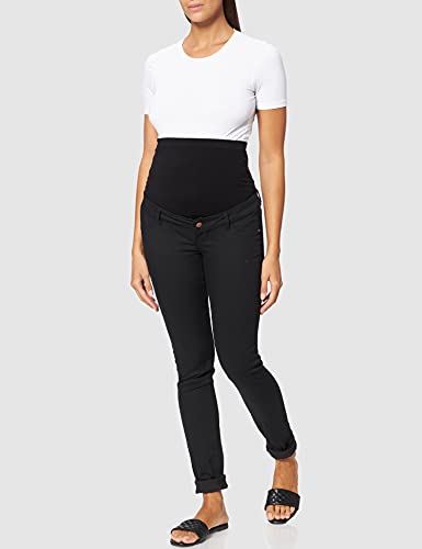 MAMALICIOUS MLJULIANE SLIM PANT - NOOS, Vaqueros premamá Mujer, Negro (Black), W34/L34 (Talla del fabricante: 34)