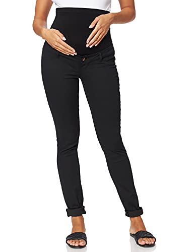 MAMALICIOUS MLJULIANE SLIM PANT - NOOS, Vaqueros premamá Mujer, Negro (Black), W34/L34 (Talla del fabricante: 34)