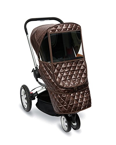 Manito Castle Beta Stroller - Escudo meteorológico para cochecito (chocolate)