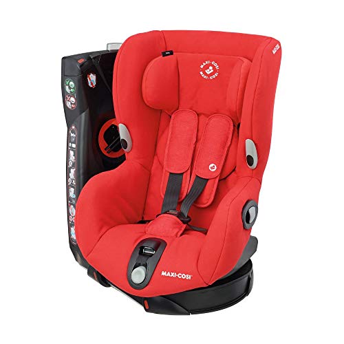 Maxi-Cosi Axiss Silla coche giratoria 90 grados y contramarcha grupo 1, silla auto bebé 9 meses- 4 años (9 - 18 kg), reclinable en múltiples posiciónes, Nomad Red (rojo)