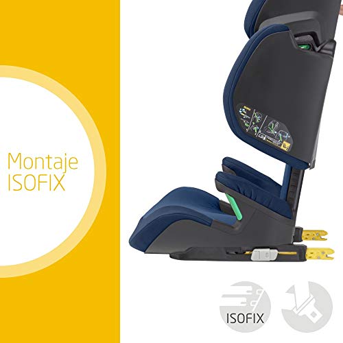 Maxi-Cosi Morion Silla Auto Grupo 2/3 ISOFIX i-Size, 15 - 36 kg, Crece con el Niño en Altura desde 100 hasta 150 cm (3.5 - 12 años), Color Basic Blue (azul)