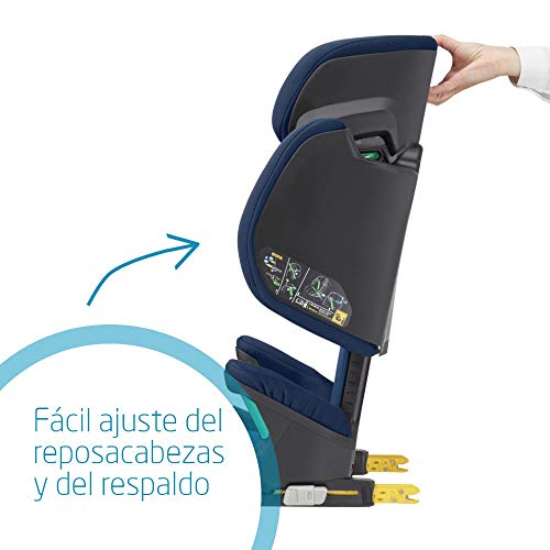 Maxi-Cosi Morion Silla Auto Grupo 2/3 ISOFIX i-Size, 15 - 36 kg, Crece con el Niño en Altura desde 100 hasta 150 cm (3.5 - 12 años), Color Basic Blue (azul)