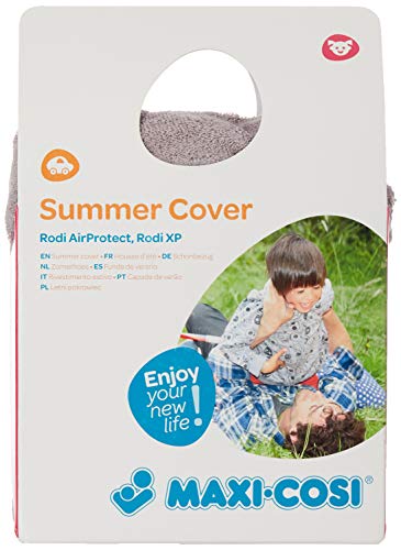 Maxi-Cosi Rodi Funda de verano, adecuada para asientos infantiles Rodi AP y Rodi XP, funda protectora para asiento de coche, para días cálidos de verano, gris frío, gris (no se ajusta a Rodifix AP)