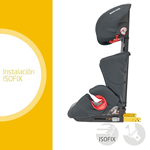 Maxi-Cosi Rodi XP Fix, Silla Coche Grupo 2-3 ISOFIX, Reclinable y Regulable se Adapta al Crecimiento del Niño 3,5-12 años, 15-36 kg, Basic Black (negro)