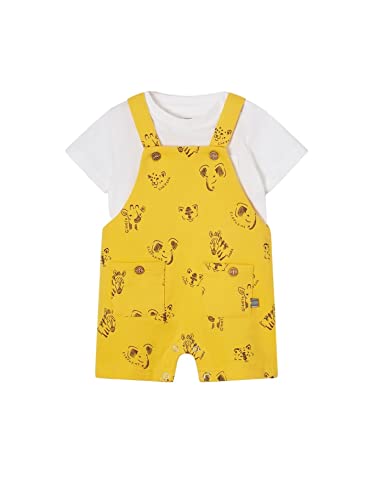 Mayoral Conj. Peto Corto con Camiseta Amarillo Bebe Niño 6-36 meses (12 meses)