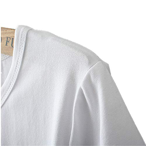 Miwaimao Camiseta unisex para amantes de la marea de la calle, letras inglesas impresas de manga corta de verano sueltas y cómodas, transpirables, elásticas, Yh235402., XL