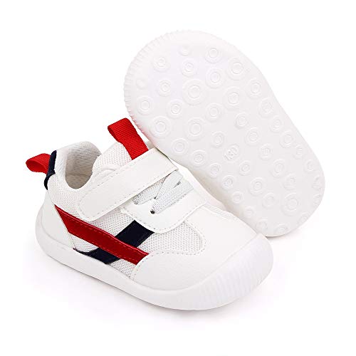 MK MATT KEELY Zapatillas para Bebé Primeros Pasos Zapatos Niño Niña Cuero PU Suela Suave Antideslizante 0-4 años