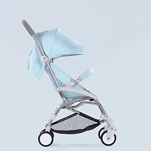 MKVRS Sillas de Paseo Cochecito de bebé, Carro Plegable portátil Ultraligero, Puede Sentarse reclinado, bebé niño niños Paraguas de Verano Simple (Color : Green)