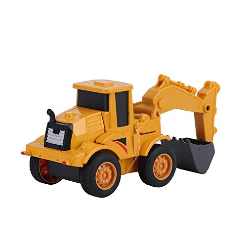 Modelo de vehículo con rotación de 360 ​​grados, vehículos motorizados a batería, para niños para niños, regalo divertido(Alloy Excavator)