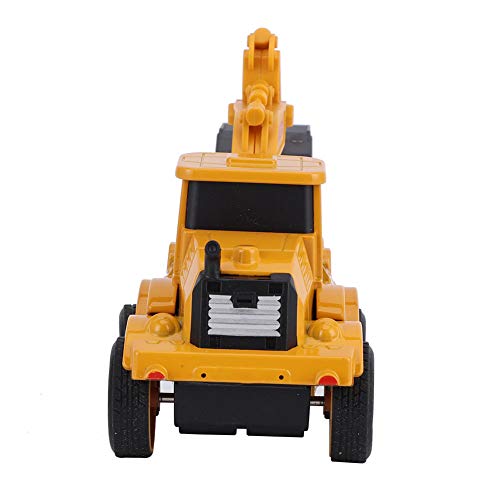 Modelo de vehículo con rotación de 360 ​​grados, vehículos motorizados a batería, para niños para niños, regalo divertido(Alloy Excavator)